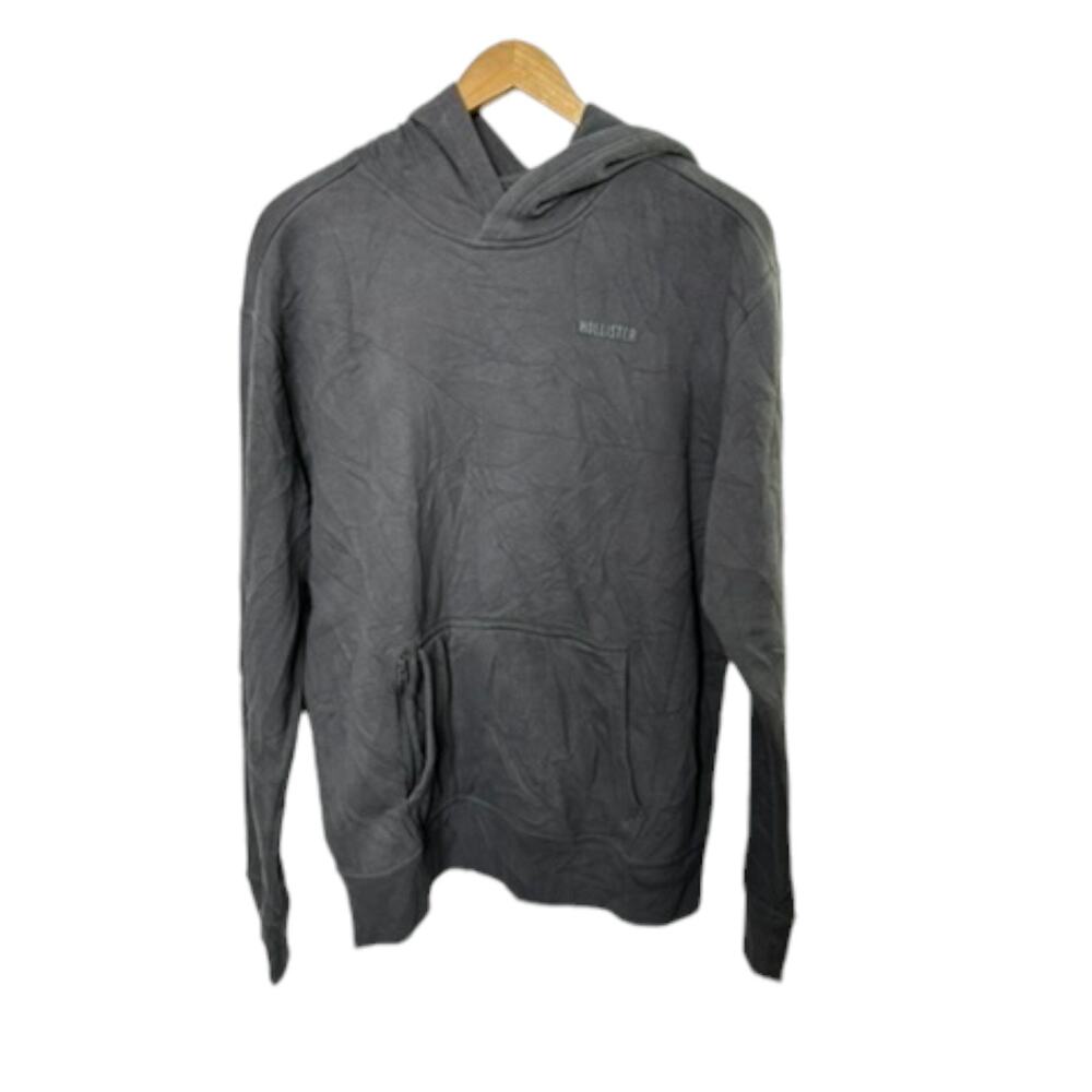 Hollister Relaxed Fit Blue Long Sleeve Hooded Sweatshirt Hoodie Men's Medium